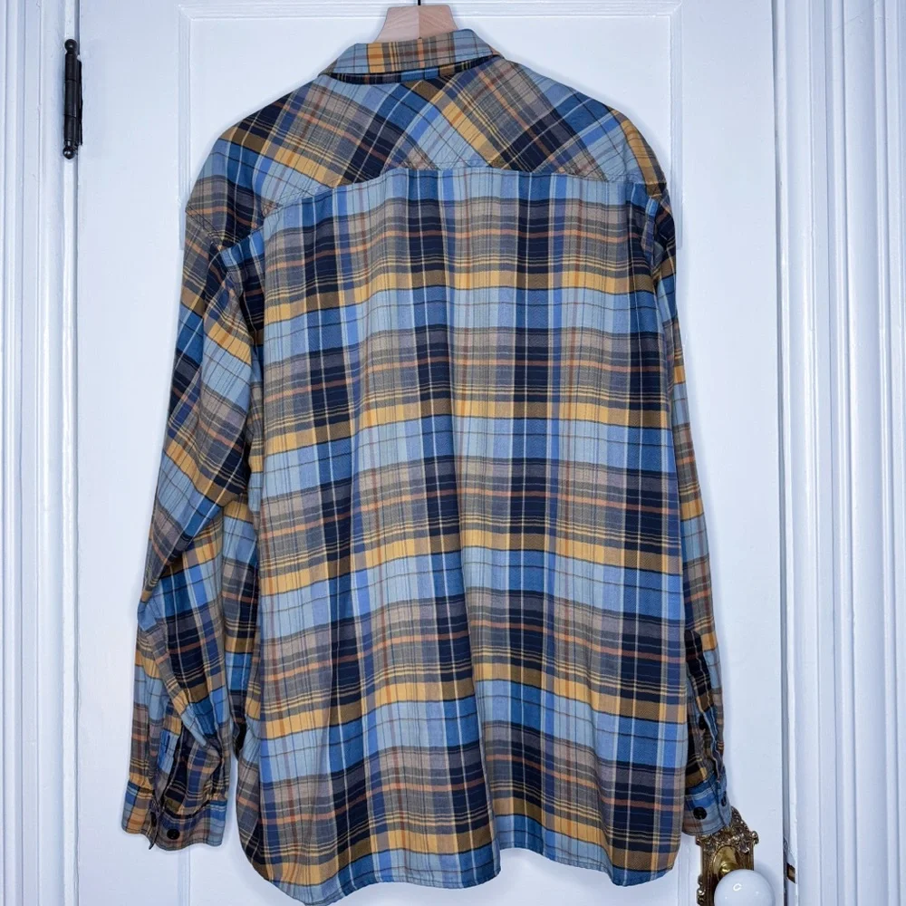 XXL - Patagonia Buckshot Shirt - Lightweight Cotton Blend - Prussian Blue - Used - Picture 2 of 4